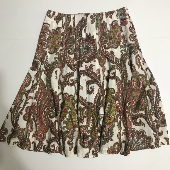 Bcabbie Skirt Coffee Paisley 1